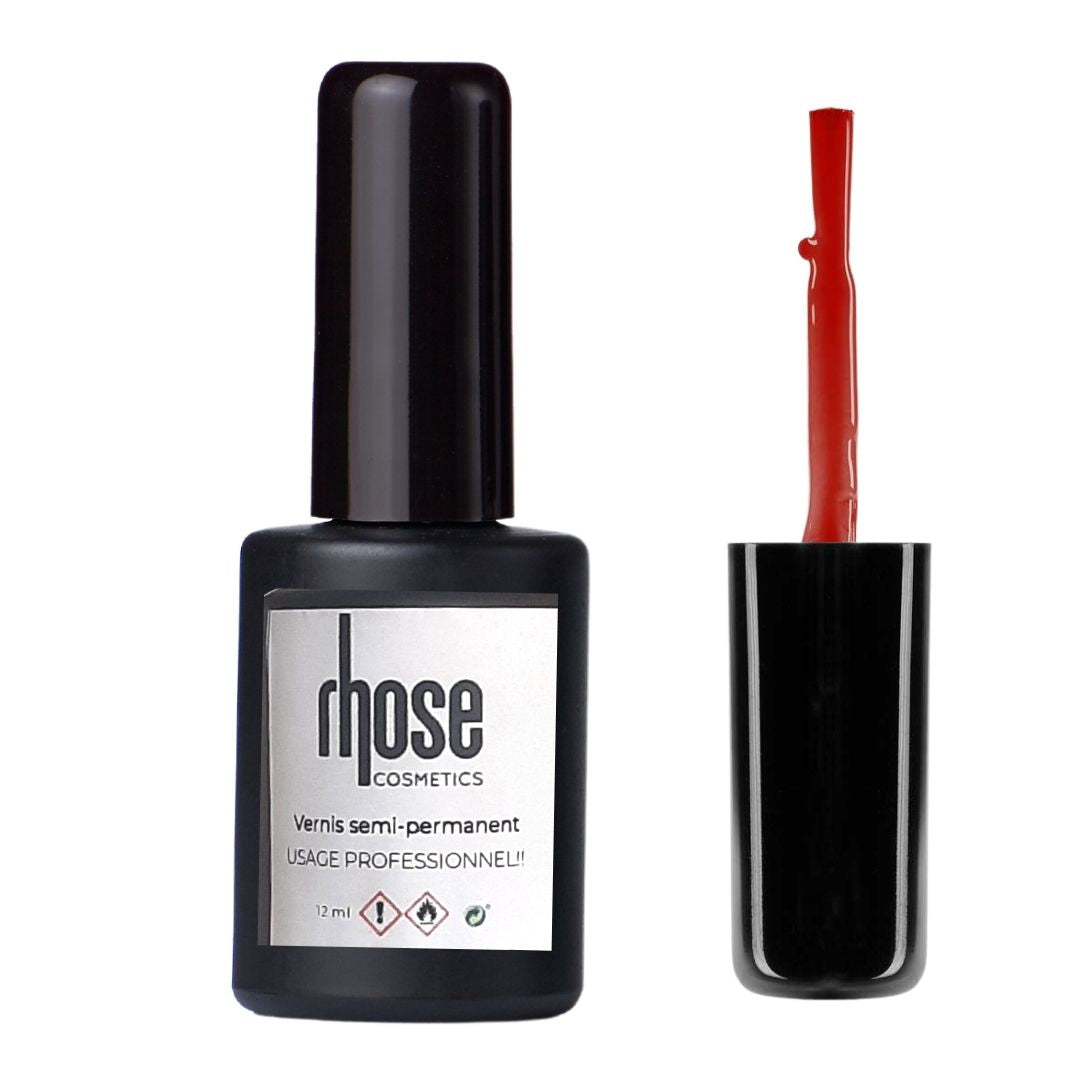 Vernis à ongles - SP6 - Rouge glamour - 12ml -  : Semi-permanent